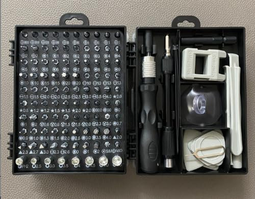 Set di cacciaviti meccanici di precisione 115 in 1, mini set di cacciaviti di precisione, per PC, computer, orologi, fotocamera, cellulare, set di attrezzi di riparazione con punta