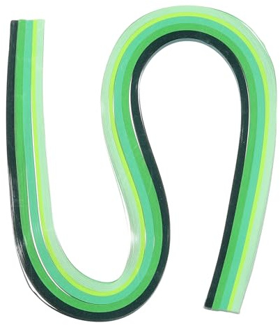 PATIKIL 120 Stück Quilling Streifen Papier 1/8(3mm) 21 Origami Papier Quilling Streifen Für Kunst DIY Handwerk Weihnachten Verlauf Grün
