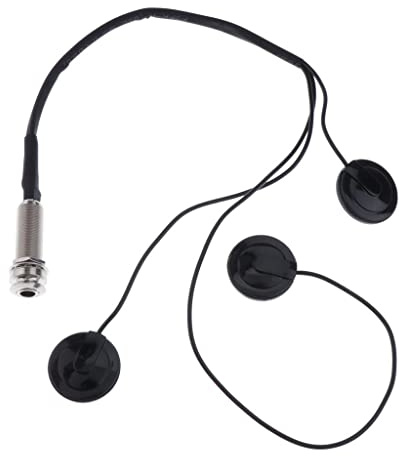 1/4 Zoll Endpin Jack Vorverdrahteter Tonabnehmer 3 Wandler für Harfe Akustikgitarre