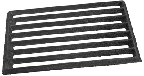 TOYANDONA Rejilla Metálica Resistente para y Estufa de Leña Fundición Gruesa para Combustión y Durabilidad Fuego Abierto