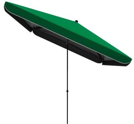 Sombrilla de playa ajustable con toldo grande inclinable para jardín, sombrilla plegable portátil para patio, terraza, terraza, protección al aire libre
