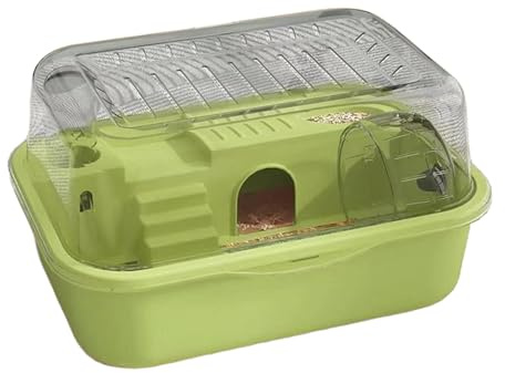 MWZBTG Hamsterkäfig, PP Doppelschichtiger Hamster-Lebensraumkäfig, 35 X 25 X 18.5cm Kleintierheim Mit Laufrad, Haustierreiseträger, Hamsters Spielzeugzubehör Für Gerbil Eichhörnchen Chinchilla