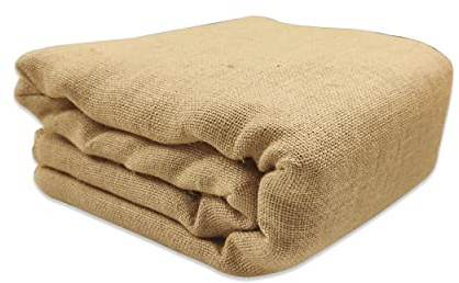 Panini Tessuti – Ritaglio Juta Grezza Naturale 10 x 1,4 m – Tessuto in Fibra Naturale per Eventi, Bomboniere, Decorazioni, Fai da Te e Arredo Rustico