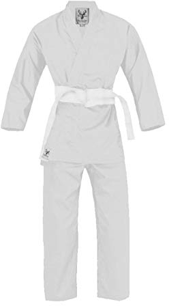 Hanni Sports Judoanzug Judo Anzug mit Reiskornwebung mit Guertel Weiss (130)