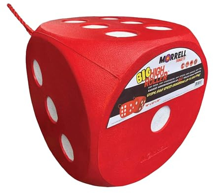 Morrell Big High Roller Foam Archery Target with 21 Bullseyes, Red