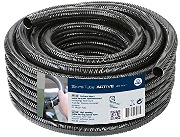 FIAP SpiralTube ACTIVE 50 mm - Spiralschlauch - Rollenlänge 25 m - 2 - Teichschlauch - Teichbau - Teichzubehör - schwarz