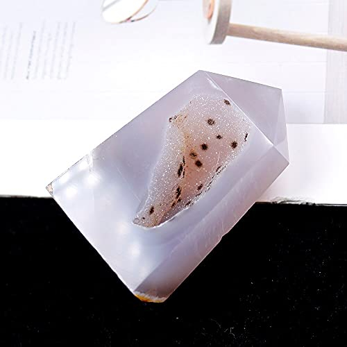 LiuliuBull 1 PC Punto de ágata de Cristal Natural Ornamento Mineral Agate Crystal Cave Familia Decoración del hogar Decoración de Estudio Bricolaje Regalo (Size : 250-300)