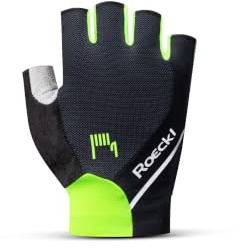 Roeckl Ivory 2 Fahrrad Handschuhe kurz schwarz/gelb 2026: Größe: 8.5