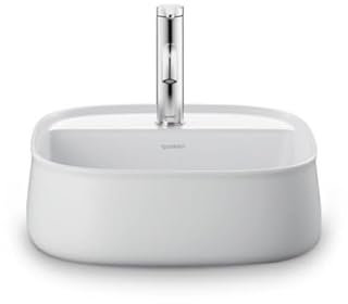 Duravit Zencha Aufsatzbecken 420 mm, ein Hahnloch, 23744232711, Farbe: Weiß