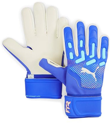 PUMA Future Match NC, Jungen Torwarthandschuhe, Bluemazing-Sunset Glow-Electric Peppermint, 7-041926