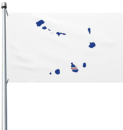 Cape Verde Terrain Map Flags 3x5 Ft Outdoor Decoration Flag Lightweight Banner Home Party Flags Yard 3x5 Flags