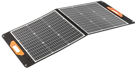 Högert Technik - Panneau Solaire 100 W | Chargeur Solaire Portable avec 2 Ports USB (USB-A/Type-C) | Panneaux solaires IPX4 Camping Outdoor pour téléphone Portable, iPhone, Smartphone, Tablette,