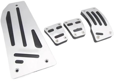 Edelstahl Pedale Kappen Für Mitsubishi Für Outlander EX ASX Für PAJERO Für LANCER Für Evolution Für Grandis L200 Für Mirage Aluminium Auto Rest Kraftstoff Bremspedal Platte Bremse Fußstütze Pedale(MT