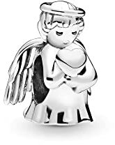 Wedanor Gioielli Angelo dell'Amore Argento Sterling Charm per bracciali, ciondoli in argento 925, perline per collane, per la festa della mamma, compleanno, regalo di Natale