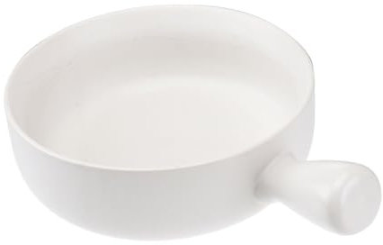 Amosfun Piccola pentola per Il Latte Macedonia di Frutta insalatiera in Porcellana Terrina Cucina cucine Termo Fruit portafrutta teglie da Forno Ciotola in Ceramica Ciotola di Pasta Bianca