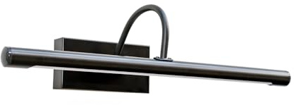 ValueLights | Matt Black Integrated LED Picture Wall Light Fitting | Bath Wall Lights, Home Décor & Improvement Essential | IP44 Bathroom | Mains Wired
