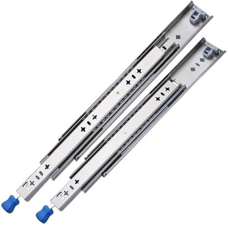 DAISHUJIE Schubladenführungen Heavy Steel Heavy Lock In Drawer Slides Camper Full Extension Guide Kugellagerschiene Rv(14inch350mm)
