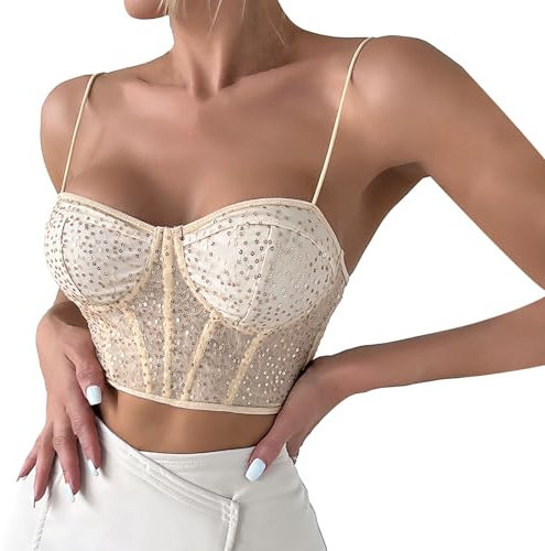 Party tanktopp damer sexig glitter, glittertopp damer party röd, nyårsafton topp elegant skjorta ärmlös Y2K topp streetwear klubb tunika axelbandstopp behå väst crop top blus enfärgad blustoppar,