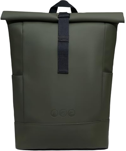 SONS OF ALOHA Rolltop Rucksack HOLU groß aus recyceltem Material Laptop-Fach und Trolley-Fix für Damen und Herren, ideal als Handgepäck oder Tagesrucksack wasserabweisend
