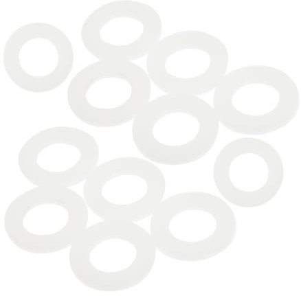 JEWEDECO 20pcs Flat Washers for Screw Fastening High Temperature Resistant Insulation Gaskets for Furniture and Mechanical Equipment Washers for Versatile Use