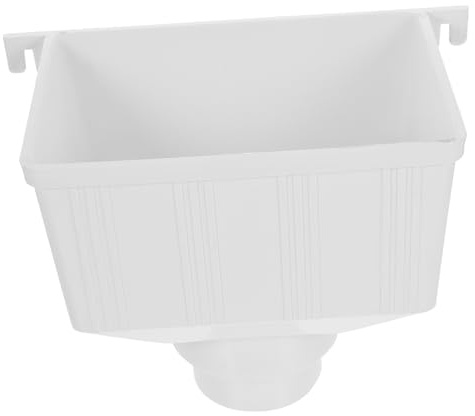 SHINEOFI Pvc Rain Gutter Downspout Diverter for Rainwater Collection, Universal 110 * 75mm Standard, Garden Water Collection System, Roof Edge Drainage Funnel with Colored Inner Liner