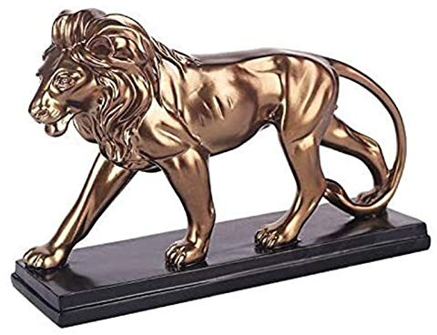 ZXLIHS Animal Statues for Living Room Home Decoration Statue Garden Ornament Resin Crafts American Home Jewelry Male Lion Ornament Creative Gift Decorations for Living Room