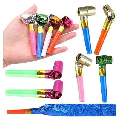 100 pezzi di fischietto soffiante in plastica for gioco, ricompensa, festa, souvenir, carnevale Per Partito