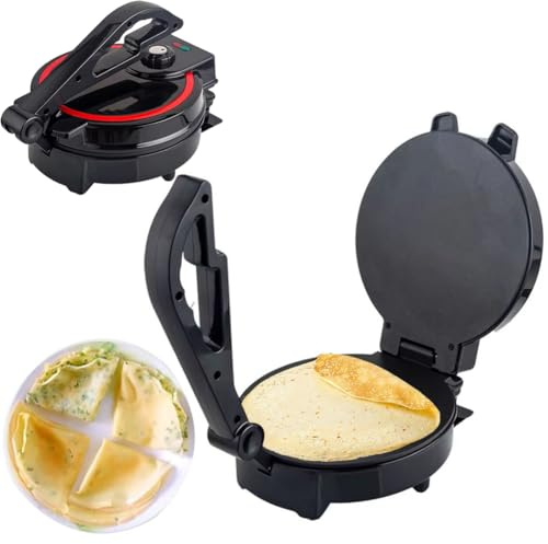 Machine à roti électrique, antiadhésive avec chauffage double face, poignée anti-brûlure, voyants lumineux pour une utilisation facile