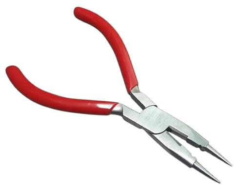 Multi-Task Pliers Without Spring, 4-in-1 Round Flat Nose Cutters for Jewellery, Coil, Jump Ring, Wire Work