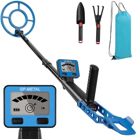 Peviasot Metalldetektor, leicht und ergonomisch, mit verstellbarem Griff, für Schatzsuche, Strand, Garten und Outdoor