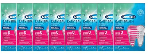 8x Dentek Easy brush Iso: 0 Interdental Sticks