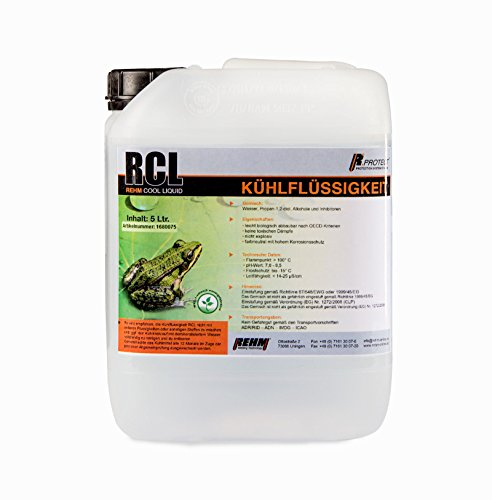 REHM RCL Kühlflüssigkeit für Schweißgeräte im 5 Liter Kanister - (-15°C) Hochleistungskühlmittel, biologisch abbaubar, kein Gefahrgut oder Gefahrstoff