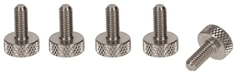 Precisiongeek – Rändelschraube M6 x 10 mm – Edelstahl – 5 Stück – CNC-gefertigt – Handverstellbar – Für Möbel, Modellbau & Maschinenbau – Made in EU