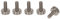 Vis à oreilles acier inoxydable M6 x 10mm Lot de 5