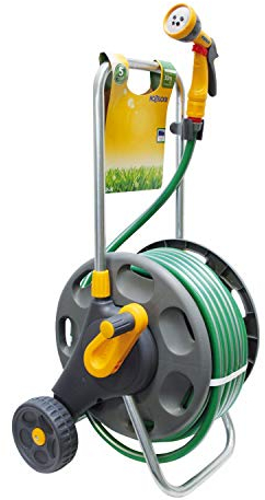 HOZELOCK Carrello AVVOLGITUBO ASSEMBLATO + Tubo 30 MT IRRIGAZIONE Giardino Giardinaggio Esterno