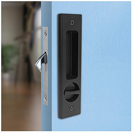LWZH Porte Coulissante Mortaise Serrure Poignée Invisible Encastré Poignée Loquet Intérieur Meubles en Bois Serrure de Porte
