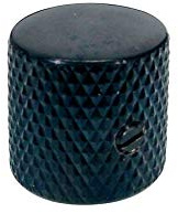 Boston Potiknopf, Dome Knob, Metall, schwarz, 19,0mmx19.0mm, mit Schraube, 6,1mm Schaft, für CTS