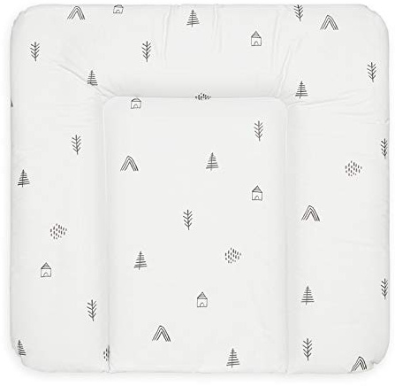 Bonky® Fasciatoio Materassino - Fasciatoio neonato morbido - Cuscino Fasciatoio Lavabile per bambine e bambini - certificato Öko-Tex - impermeabile - 75x72 cm - Mono 2A