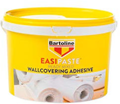 Bartoline Easipaste® Ready Mixed Wallpaper Adhesive 5kg - High Initial Tack, No Mixing, Suitable for Vinyl, Blown Vinyl, Embossed, Washable & Paste The Wall Wallcoverings