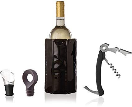 VACUVIN 889015 Classic Wine Set 4 Pieces, Plastic