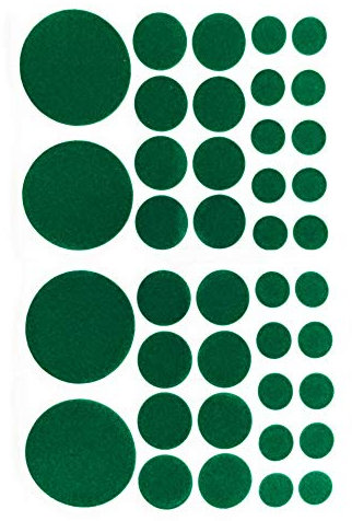 JAM2DAY 40 Pcs Assorted Adhesive Felt Pads To Protect Surfaces, Stick On Ornaments etc.