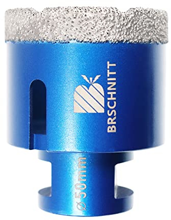 Diamant Fliesenbohrer 50mm - M14 Diamantbohrer Lochsäge für Fliesen Porzellan Keramik Marmor Granit Bohrungen, für Winkelschleifer