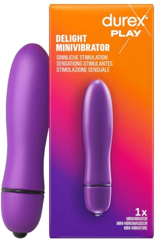 2 Durex Delight Minivibrator Massaggiatore Intimo Mini Vibratore Durata Fino a 5 Ore Silenzioso con Sistema Soft Touch e Batteria Inclusa