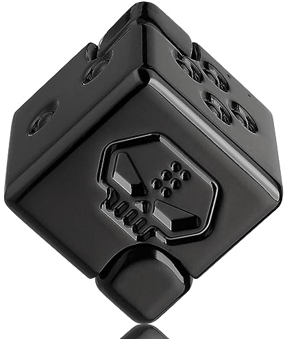 Unendlichkeits-Zappelwürfel, Fidget-Spinner-Spielzeug für Kinder und Erwachsene, umwandelbares Anti-Angst-Fokussierungsgerät aus Metall, EDC 2-in-1-Gyro-Würfel, Geschenk zum Stressabbau