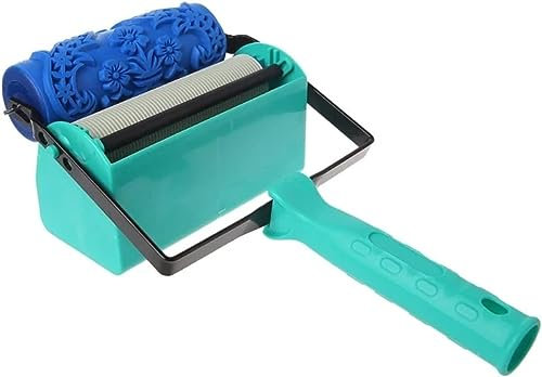 SFQEVHRZ Rulli per verniciatura， Rullo per facciate， Strumento for la Maniglia del Rullo di Vernice Decorativa for pareti domestiche, Fai da Te, Facile da Usare, Strumenti for pennelli da Pittura