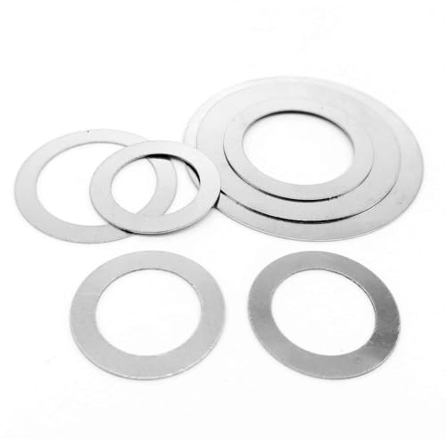 10 arandelas planas de acero inoxidable, espesor de 0,2 mm, arandela de guardabarros de acero inoxidable, junta de ajuste de alta precisión M22 M25 M30(M30x40)
