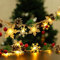 3 m 20 Guirnaldas Luces Decorativas Navideñas Sin Enchufe, Iluminación de Navidad, Exterior Interior, Copo de Nieve, Piñas, Decoración Navideña, Guirnalda de Luces LED para Navidad, Dormitorio, Balcón