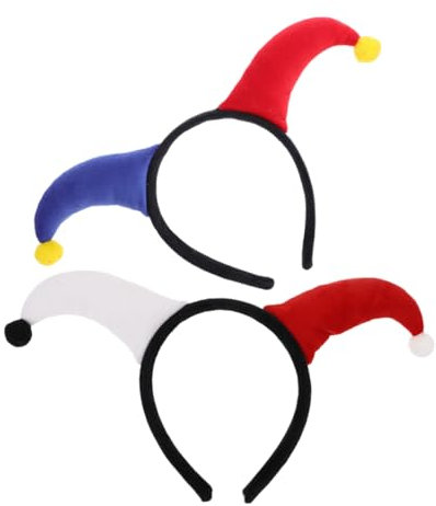ifundom 2stücke Clown Stirnband Clowner Hut Stirnband Halloween Clown Kostüm Faschingskostüm Karneval Zirkus Requisiten