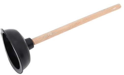 CONGARTENO Holzgriff Pömpel Mit Verstärktem Gummibecher Kraftvoller Abflussreiniger Für Wc Dusche Und Waschbecken Kleines Toilettenreinigungswerkzeug Für Haushalt Und Badezimmer Chemiefreie