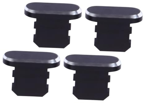 SKISUNO 4pcs Metal Usb Port Plug Charging Cover Caps Replacement Covers for Phone Port Caps